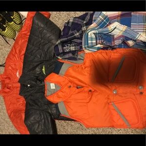 Boys jackets, plaid shirts 4/5